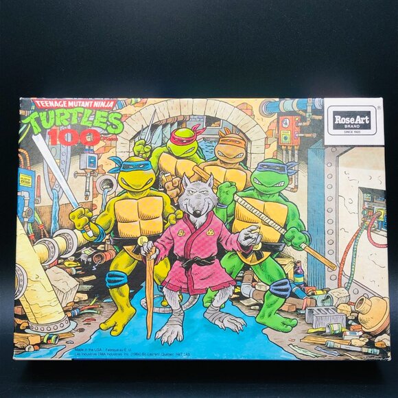 1990 Teenage Mutant Ninja Turtles Original 100 piece Jigsaw Puzzle -COMPLETE - Picture 2 of 11